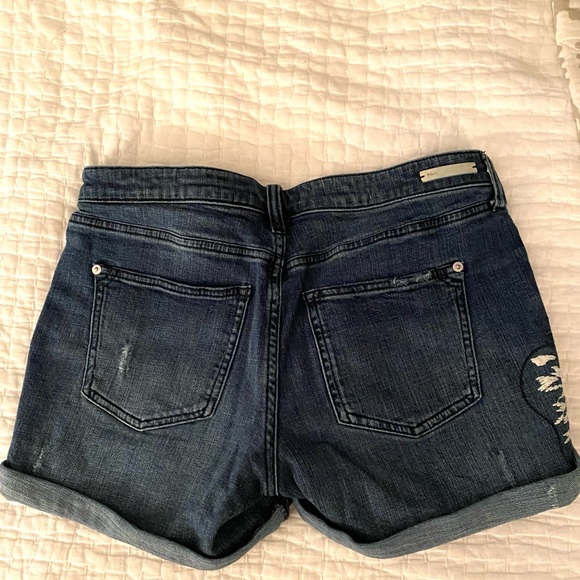 {anthropologie} Pilcro Embroidered Jean Shorts - Picture 7 of 7